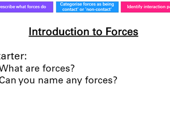 1.1.1 Introduction to forces