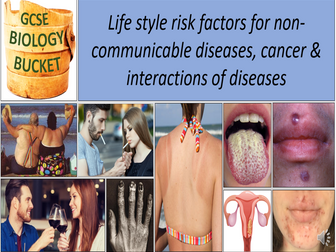 QA GCSE Biology: Risk factors for non-communicable diseases, cancer & disease interactions