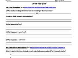 Intro to clouds webquest