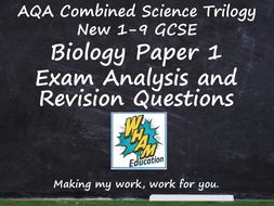 AQA Combined Science Trilogy Biology Paper 1 Revision and 2019 Exam Support
