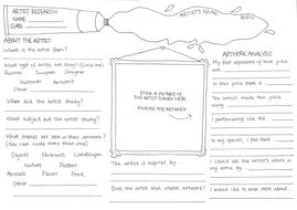 Blank Artist Research Page | Teaching Resources