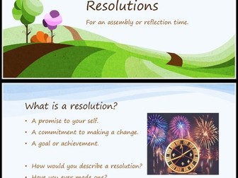 New Year’s Resolution PowerPoint