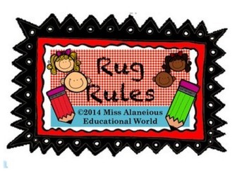 Classroom Management: "Rules of the Rug!"