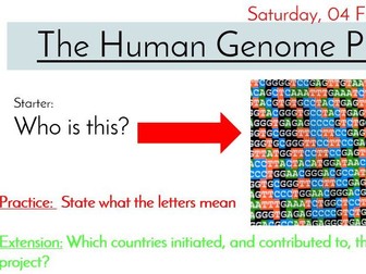 Human Genome Project AQA 2016 Year 2