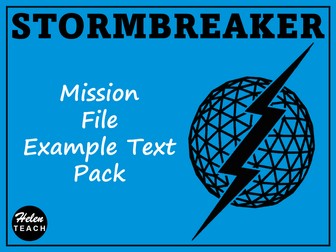 Stormbreaker: Example Mission File Text Pack With Templates