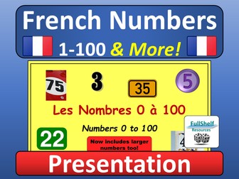 French Numbers (Les Nombres) Presentation