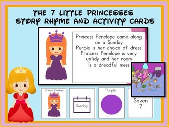 7 Little Princesses Story Rhyme and Activity Cards