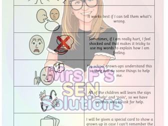 Asking an Adult for Help if I'm Hurt - Social Story