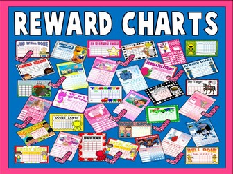 100 CHILDREN'S REWARD CHARTS TEACHING RESOURCES EYFS KS1 KS2 BEHAVIOUR TARGET