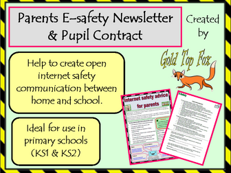 Parents Internet Safety Newsletter & Pupil Contract