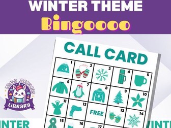 Winter Printable Bingo Game Cards - Engaging Fun