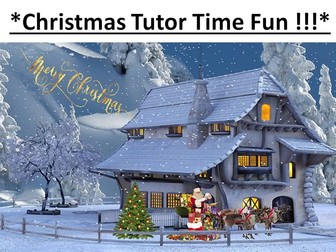 Christmas tutor time fun. Christmas quiz, great for tutor time, pastoral time etc.