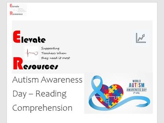 Autism Awareness Day - Reading Comprehension