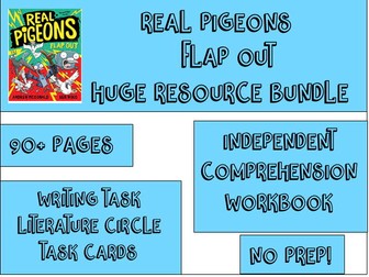 Real Pigeons Flap Out - Stage 2-3 Huge Resource Bundle - CBCA Shortlist 2024