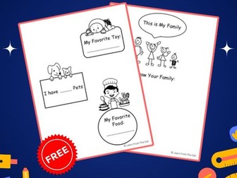 All About Me Worksheet for Kindergarten