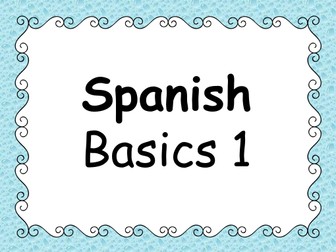 GCSE 2016 Spanish - Basics