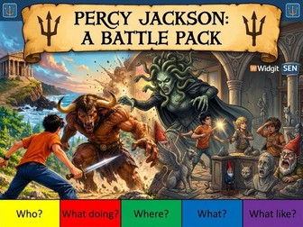Percy Jackson and the Lightning Thief Colourful Semantics