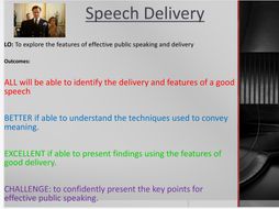 delivery meaning in speech