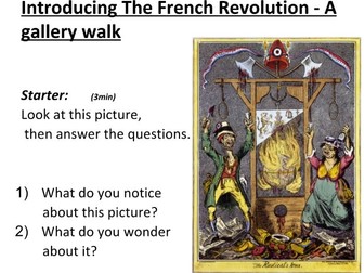 French Revolution Gallery Walk