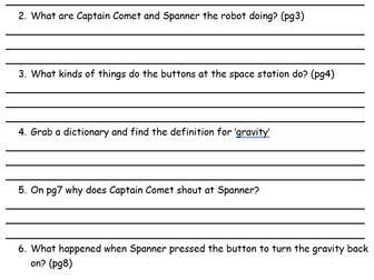 Guided Reading Captain Comet and the Purple Planet