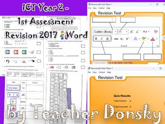 ICT Year 2 - 1st Assessment Revision 2017 - Word