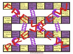 Relative Clauses Chutes and Ladders Board Game