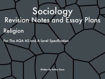 Religon Revision Notes and Essay Plans