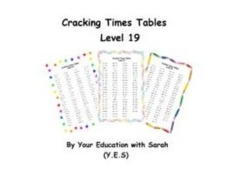 Cracking Times Tables - Level 19
