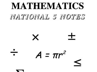 National 5 Maths Notes
