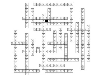 OCR Alevel PE CV at Rest crossword