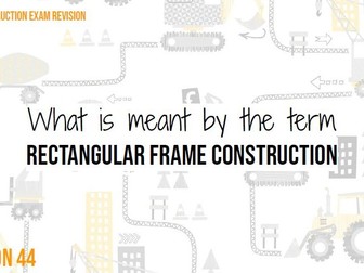 Eduqas Construction & the Built Environment Revision Cards