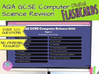 AQA GCSE Computer Science 8525 revision flashcards