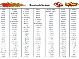 Onomatopoeia Wordbank