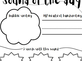 Sound of the Day worksheet