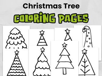 Christmas Tree Coloring Pages | Festive Holiday Coloring Sheets for Elementary