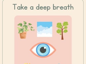 Mindfulness cards for children.