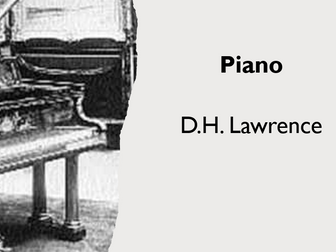 Piano - D.H. Lawrence