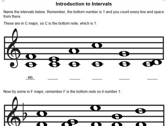 Step by step musical intervals - 5 lesson bundle | Teaching Resources