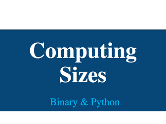 Computing Sizes (lesson 1 of 4)