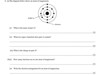 Atomic Structure Test