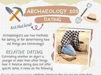 Archaeology 101: Dating