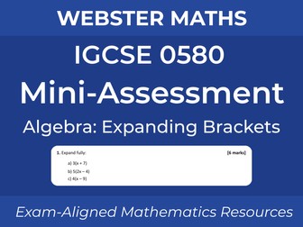 IGCSE 0580 Expanding Brackets Mini-Assessment