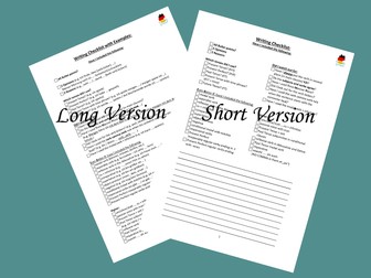 AQA German GCSE 2026 Writing Checklist