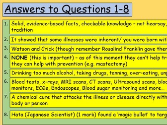 Modern Medicine Knowledge Quiz - Questions and Answers