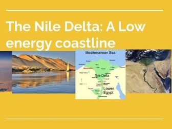 OCR A level Geography The Nile Delta, Case study of a low energy coastline