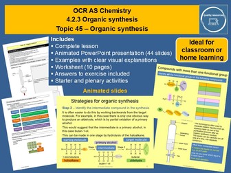 Organic synthesis - OCR AS Chemistry