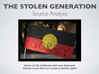 Stolen Generation Source Analysis PPT