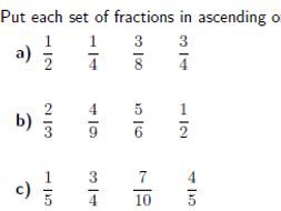 fractions compare and order worksheet with solutions by mathw fractions compare and order worksheet with solutions by mathw teaching resources tes