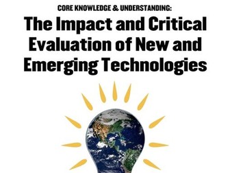 WJEC GCSE KS4 Core 211 A&B New Emerging Technologies New Design & Technology Teacher Presentation