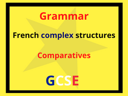 French comparatives worksheet | Teaching Resources